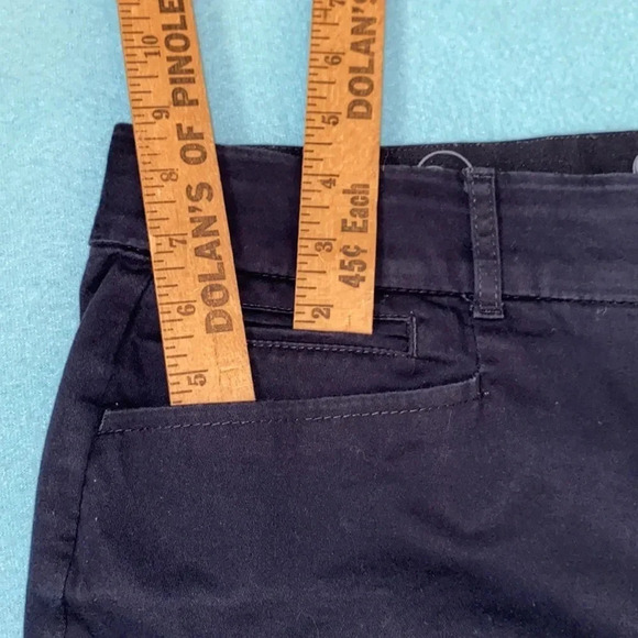 JM COLLECTION  dark navy blue pants super soft with stretchy waistband size 14 - Picture 13 of 13